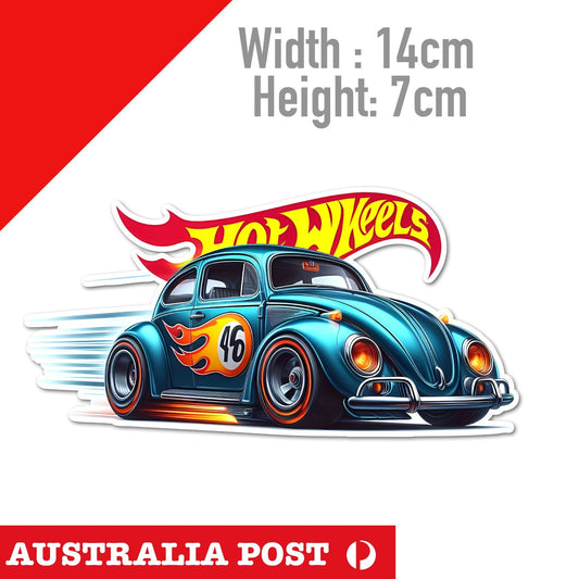 Hot Wheels Banner  Racing Rocket Bunny Car  Sticker