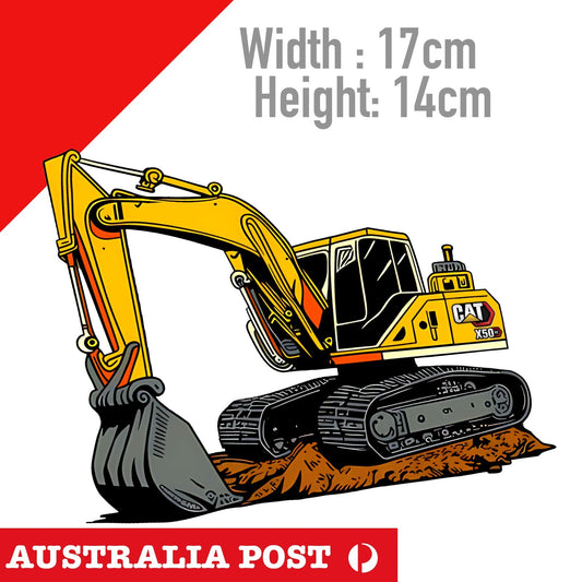 Caterpillar Diesel Power  Logo EXCAVATOR Armm, Mine, Heavy Machinery  Sticker