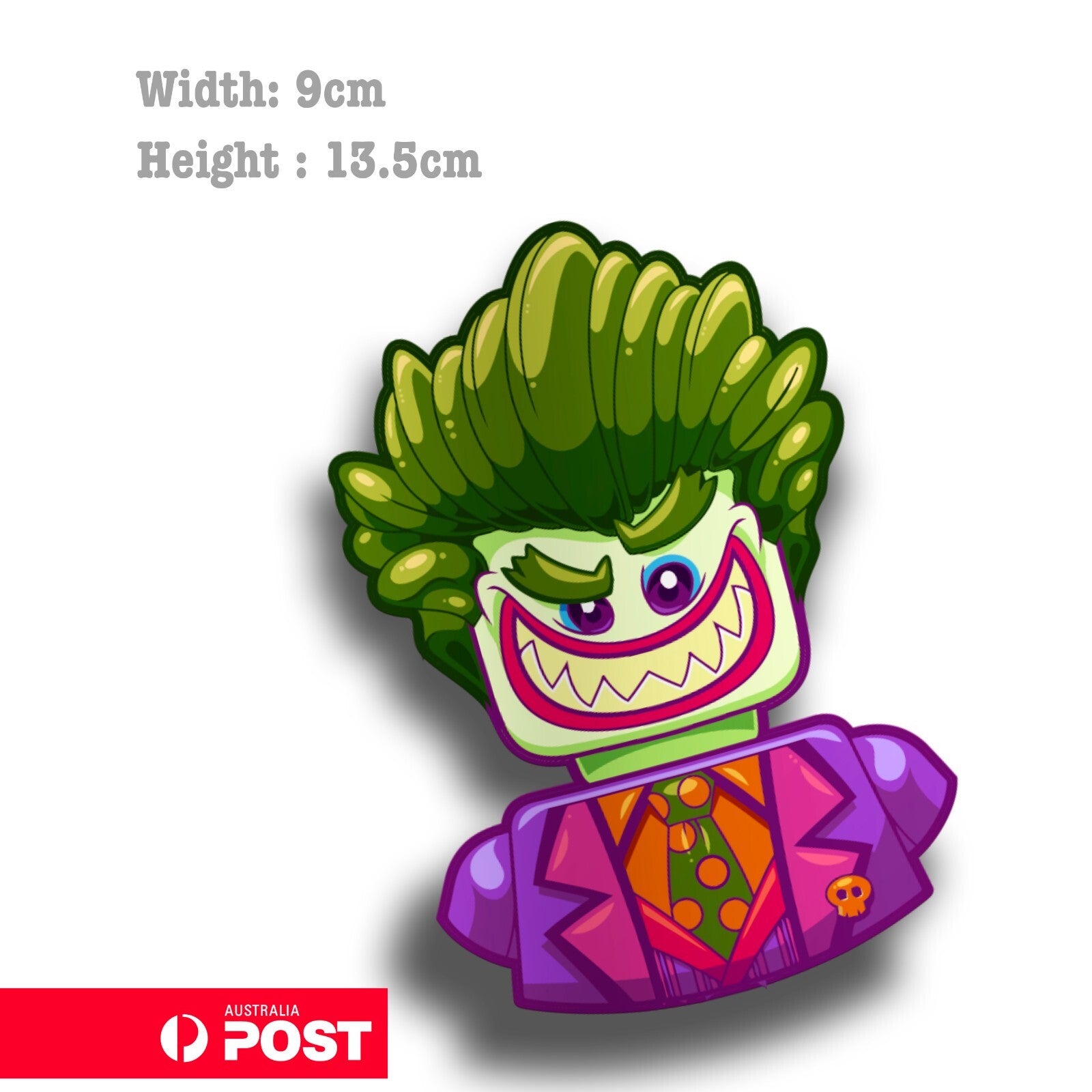 DC Joker, Smiley Joker Smiling Funny Cartoon Character  Sticker