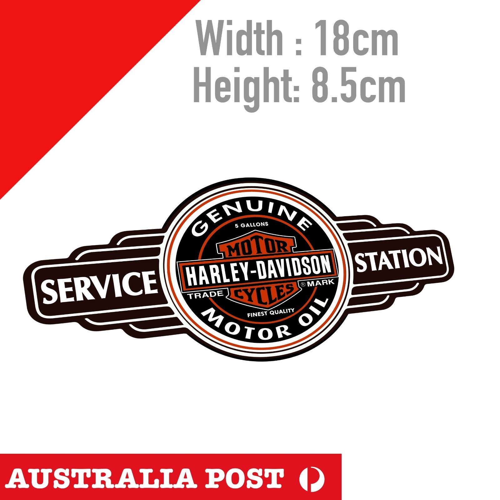 HARLEY Davidson Stickers Motorcycle Vinyl Bike Service Station Sign Sticker