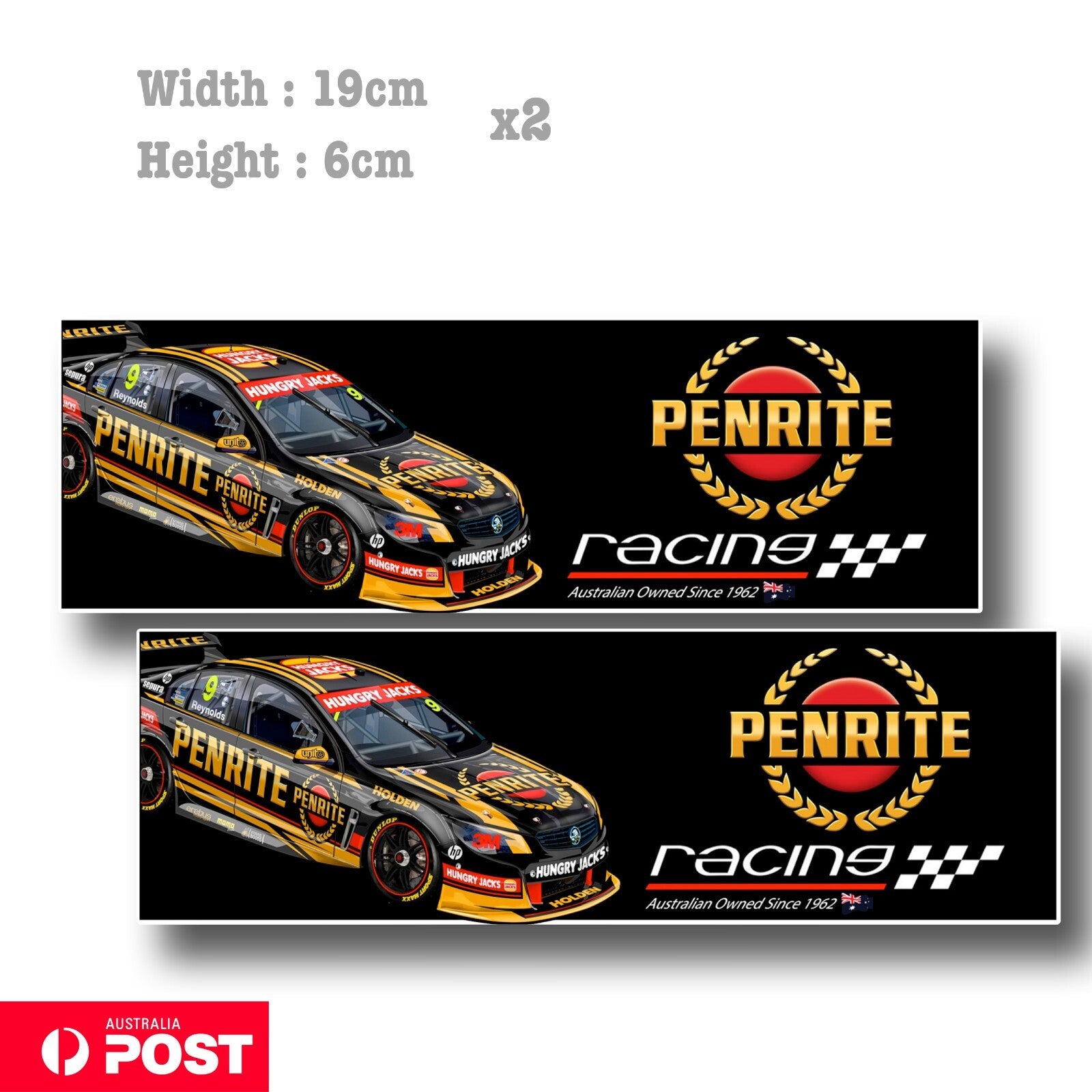 Racing Australia Holden Commodore Super PENRITE Lubricant Car Vinyl  Sticker