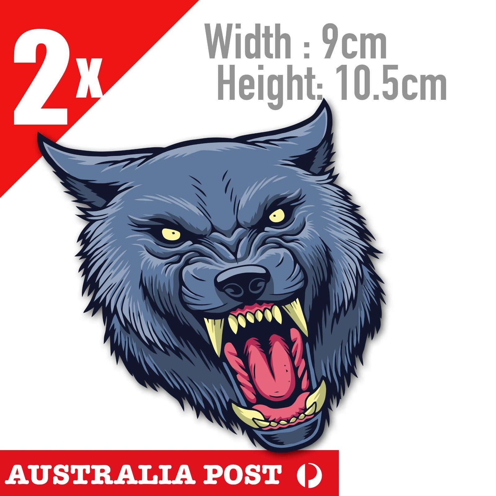 WOLF Sticker, WOLF  Head Decal Stickers