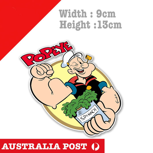 Popeye Sailor SPINACH Can Logo  Sticker