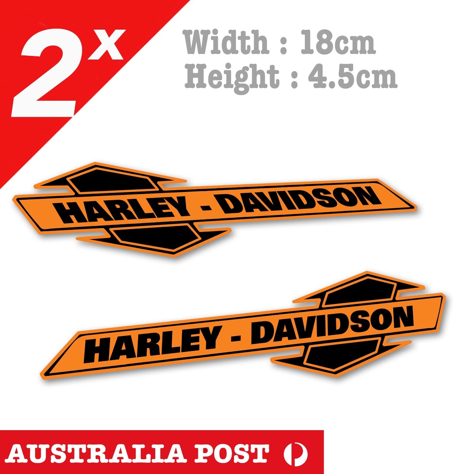 Harley Davidson Classic Motorcycle , Black  Fuel Tank, Motorcycle Sticker