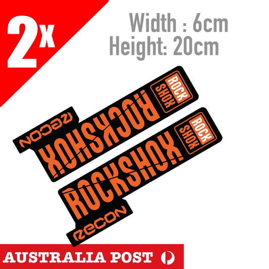 Rockshox RECON - Front Suspension Decal Biycle MTB MX Sticker