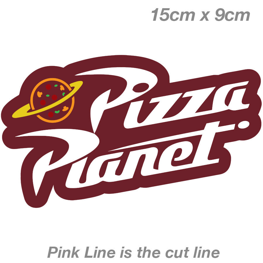 Pizza Planet Delivery Logo Toy Story Laptop , Car  Vinyl  Sticker 