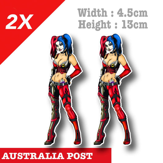 Harley Quinn - Suicide Squad ,JOKER, DC x2 Decal Sticker