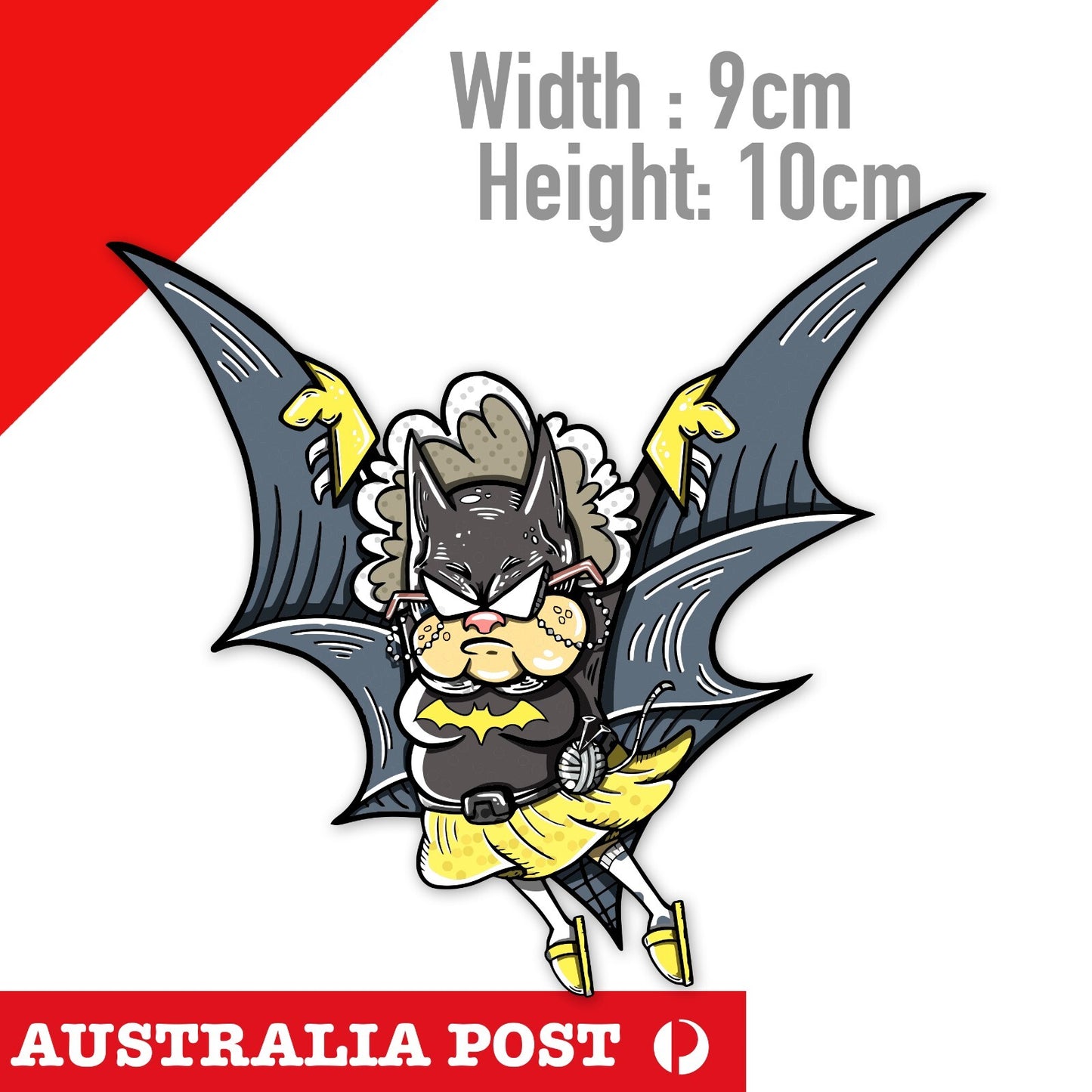 Grandma Batman Funny Laptop , Car  Vinyl  Sticker