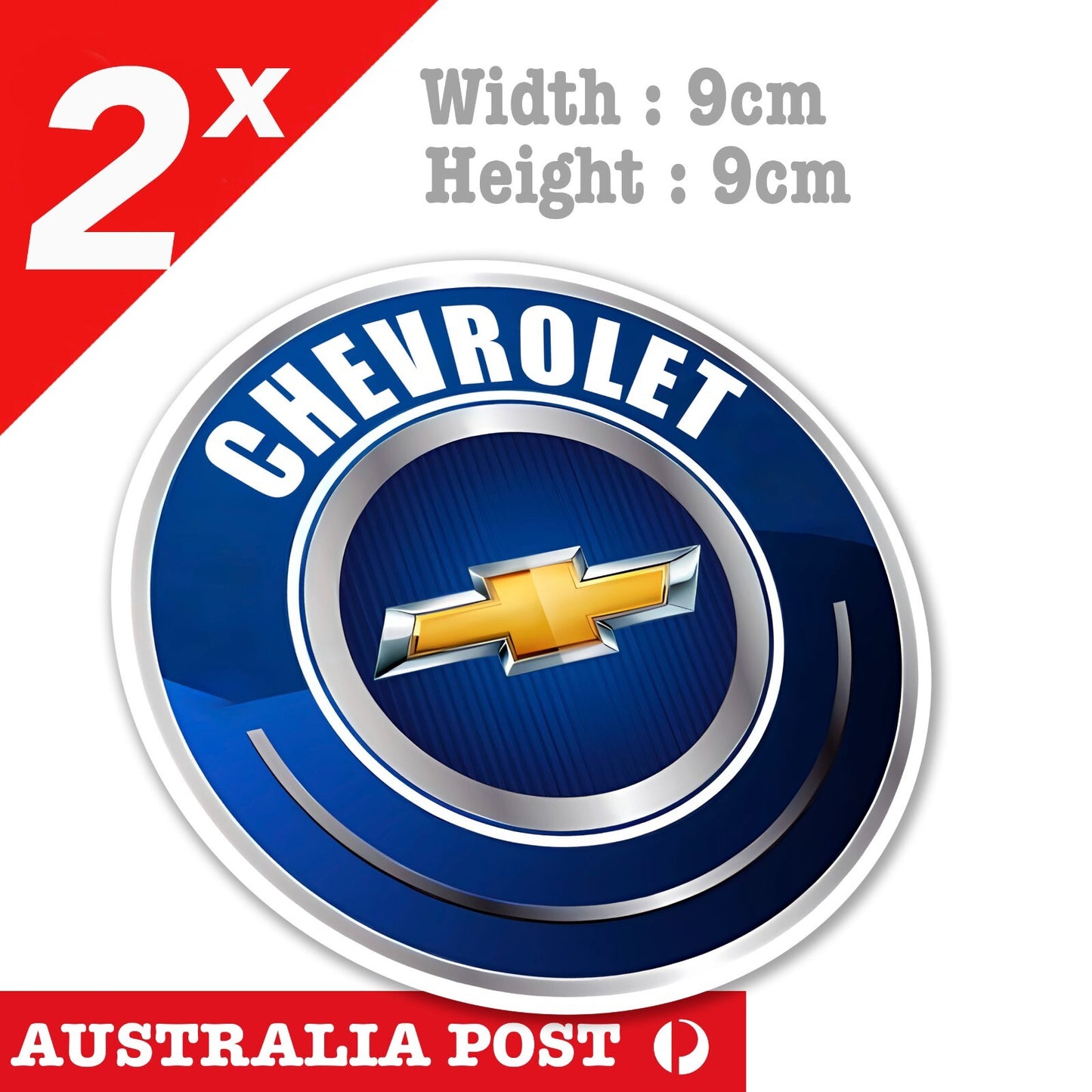 Chevrolet Corvette Round  Logo Sticker