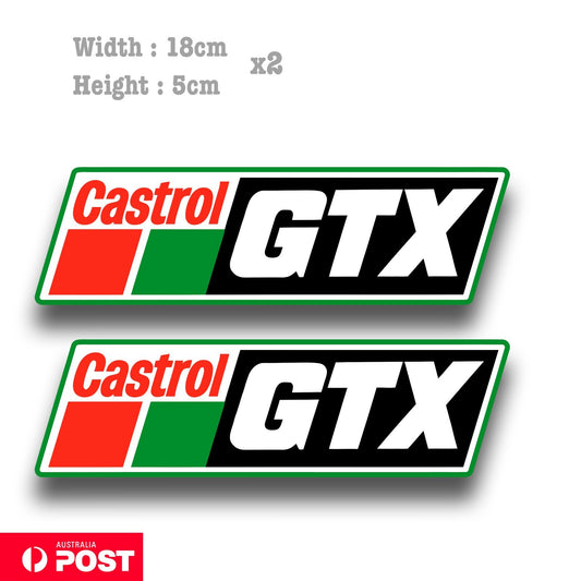 CASTROL Oil GTX  Vintage Car  Vinyl  Sticker 