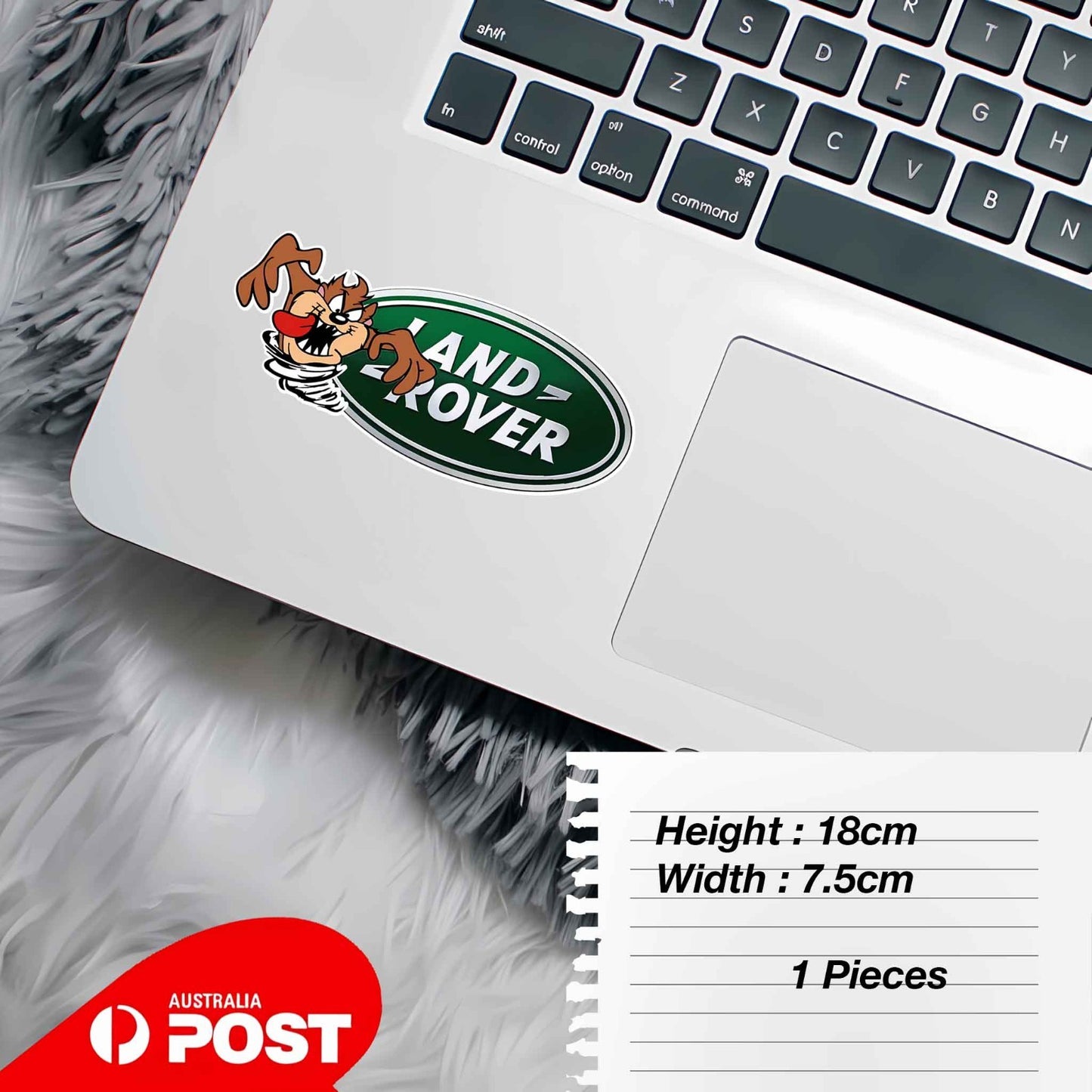 TASMANIAN DEVIL Tornado Car Logo , 4WD, Off Road,Window, Fuel Tank  Sticker