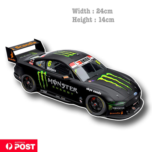 Monster Energy Mustang Supercar Championship EMZED Car  Large Vinyl  Sticker