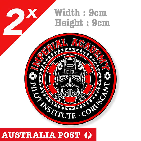 Star Wars IMPERISAL ACADEMY Pilot  badge, Star Wars Troopers Sticker
