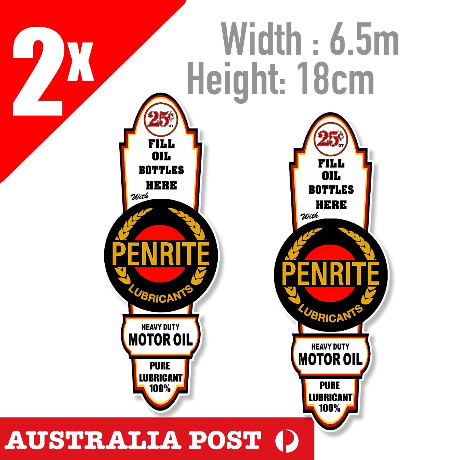 PENRITE OIL Lubricant  Logo, Cars Vans Decal Stickers