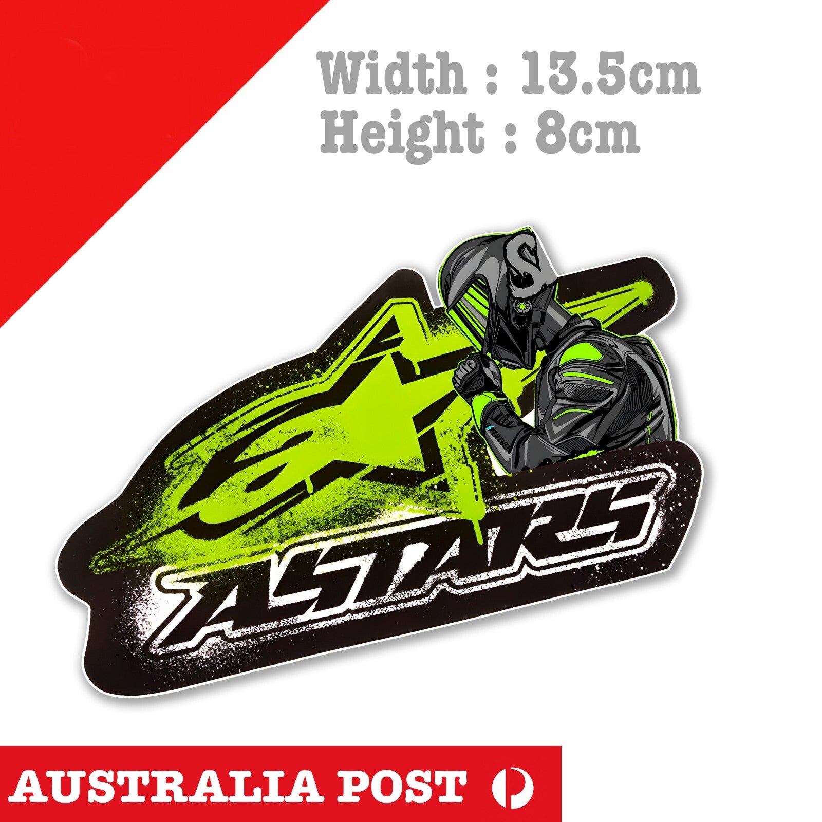ALPINESTARS Motorcycle Dark Rider, Motorcycle , Helmet, Fuel Tank Sticker