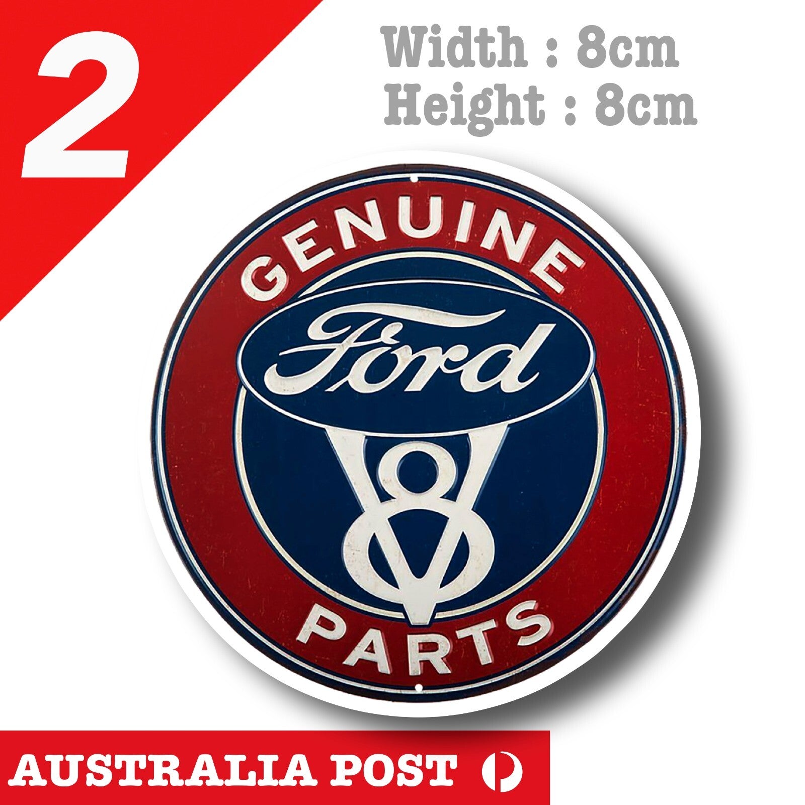 Ford Logo GENUINE Parts Sign Vintage Retro Rusty Car  Vinyl  Sticker 