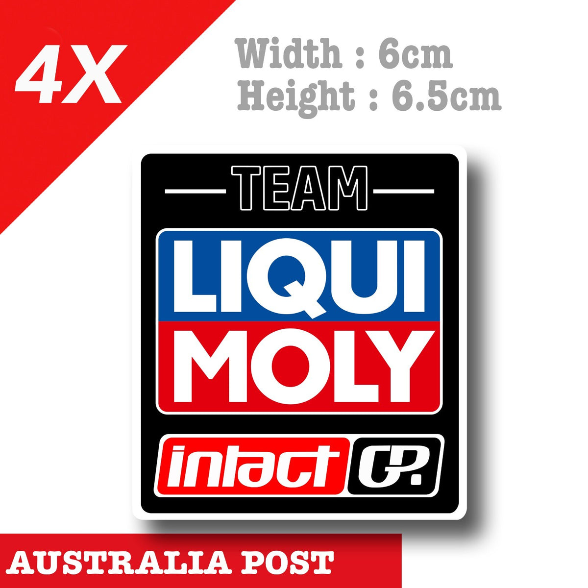 Liqui Moly Intact GP Team , Liqui Moly Oil Logo x4 Formula 1 Sticker