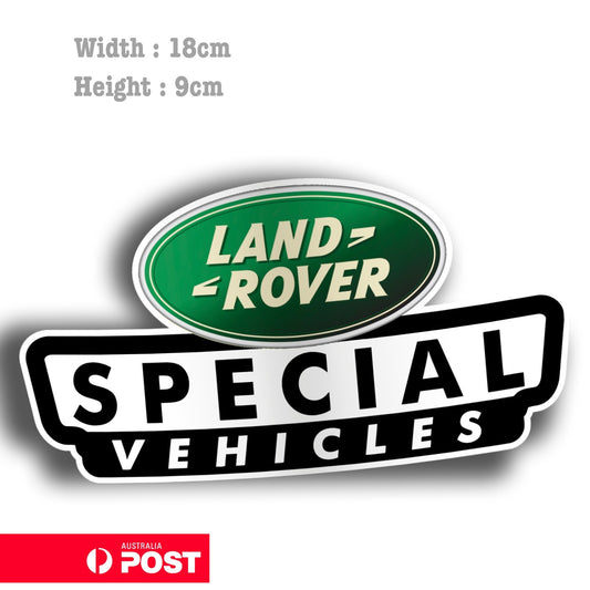 LAND ROVER Special Vehicles - Off Road 4x4 4WD Decal Sticker 