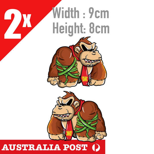 DONKEY KON Angry , Donkey Kong Logo Nintendo Game Sticker