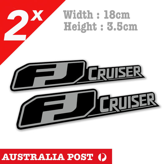 Toyota FJ Cruiser, Vintage Toyota logo,  4WD, 4X4, Off Road Stickers