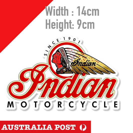 Indian Motorcycle Logo, Motorcycle Helmet, Fuel Tank  Sticker