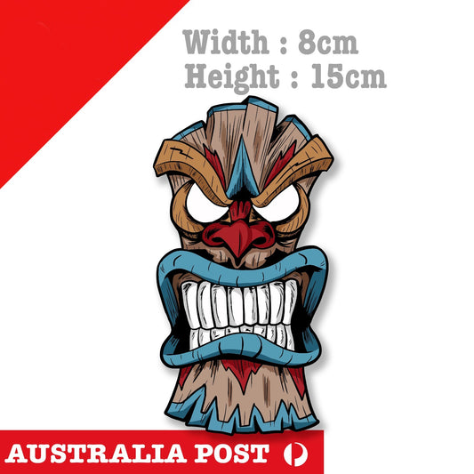 Tiki Mask, Crash Bandicoot - Video Game, Angry Mask Decal Stickers
