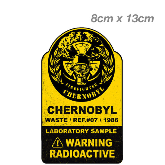 Chernobyl  Fire Fighter Radioactive Warning Sign Laptop , Car  Vinyl  Sticker 