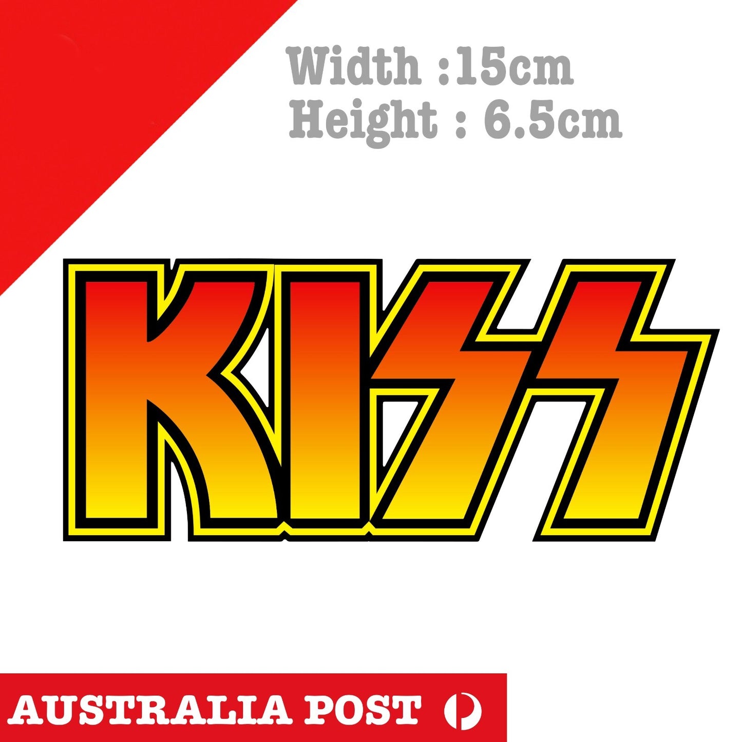 KISS ROCK Band Logo , KISS Logo  Decal Sticker