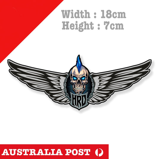 WING Skull motorcycle HARLEY DAVIDSON Logo Fuel Tank Decal Stickers