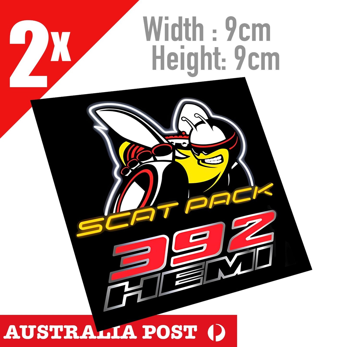 DODGE VIPER SRT SCAT PAK 392 HEMI x2 Sticker