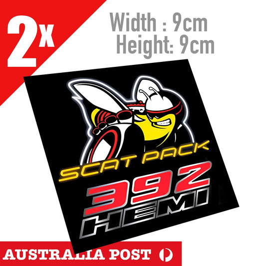 DODGE VIPER SRT SCAT PAK 392 HEMI x2 Sticker