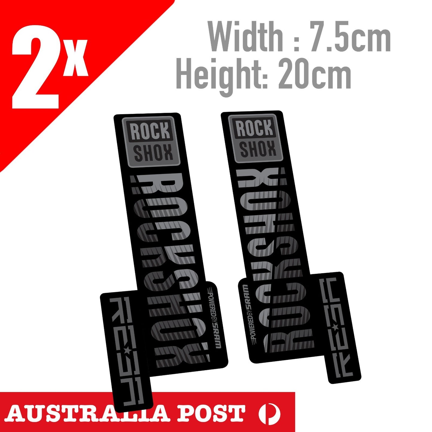 ROCKSHOX REBA FRONT FORK Vinyl Decal Bike Cycling Biycle MTB MX Stickers