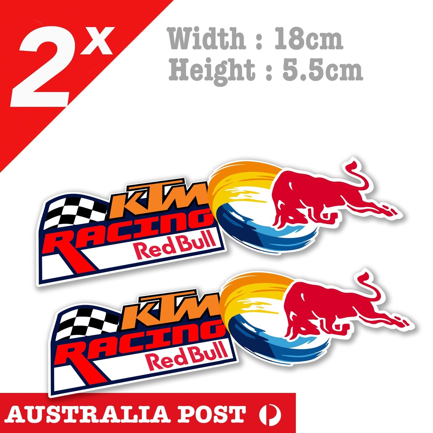KTM Racing Dirt Bike Banner Sticker