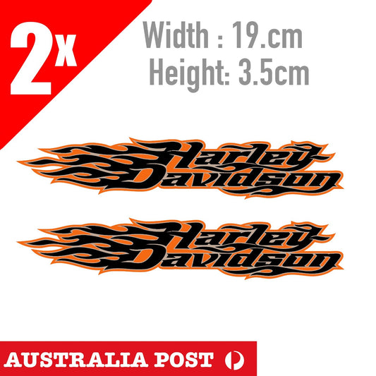 Harley Davidson FLAME Logo Motorcycle Logo,Helmet, Fuel Tank Sticker