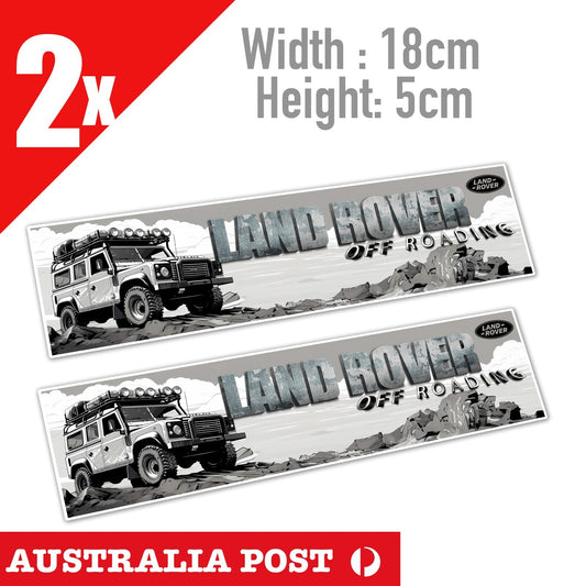 Classic Land Rover , Off Road, 4X4, 4WD, Defender Banner Sticker