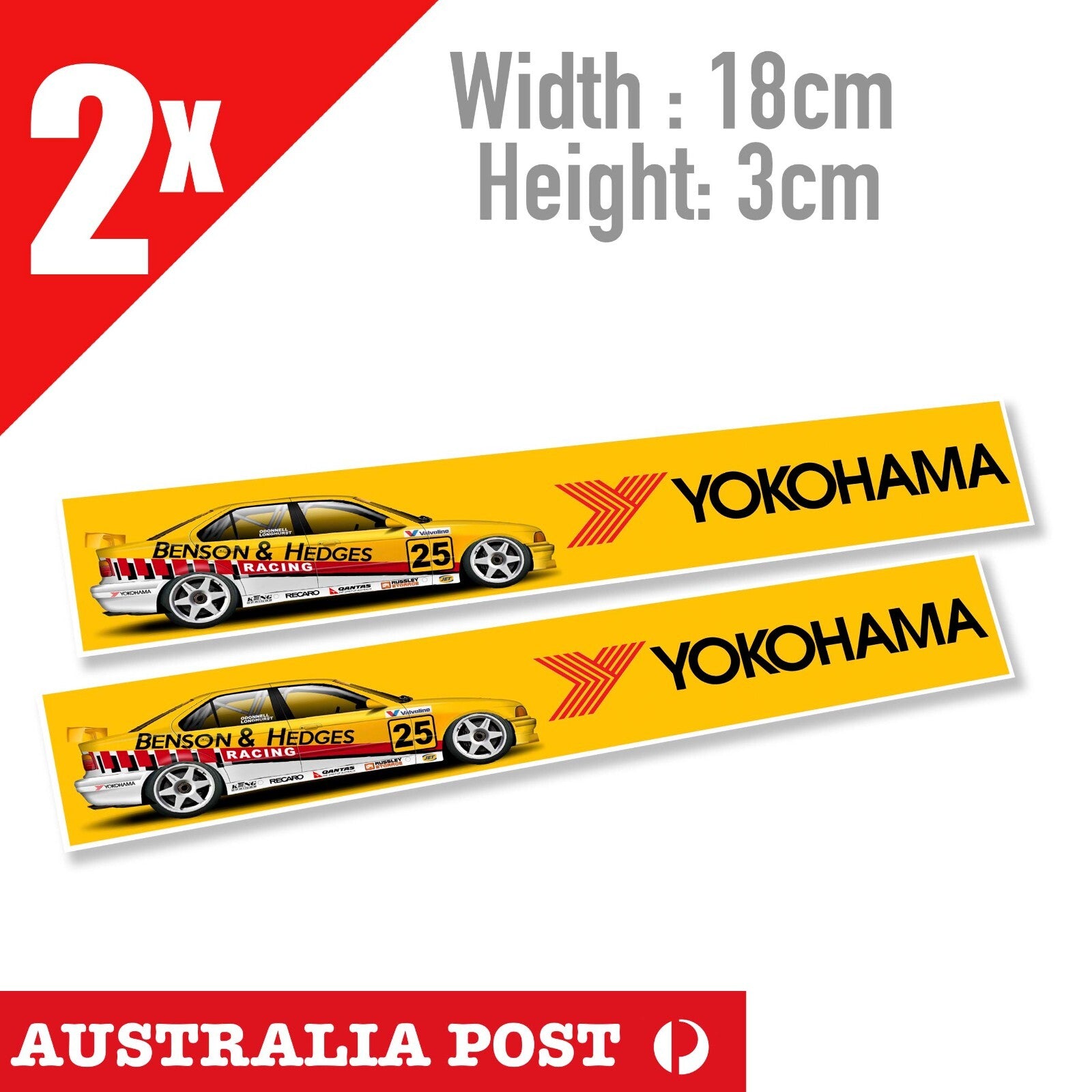 YOKOHAMA Tyres Racing Car Banner, BMW E30 Racing  Sticker