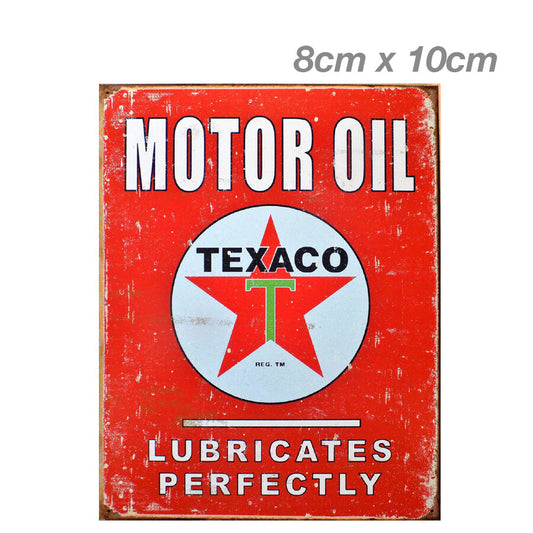 Motor Oil TEXACO Lubricates  Laptop , Car  Vinyl  Sticker 
