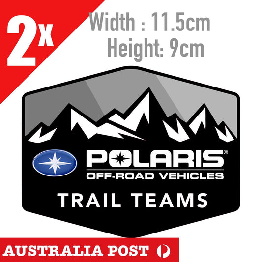 Polaris  OFF ROAD Vehicles badge  Trail Team  Stickers
