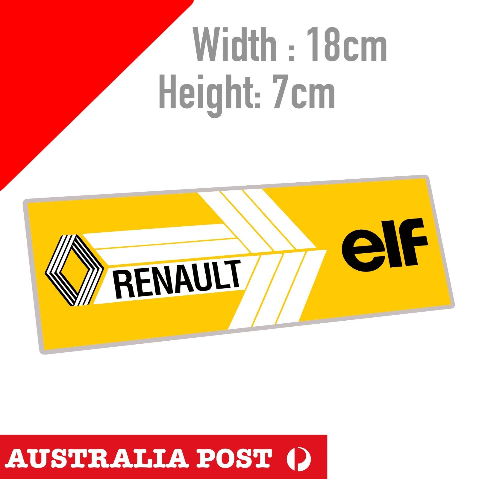 RENAULT elf Logo Banner  Sticker