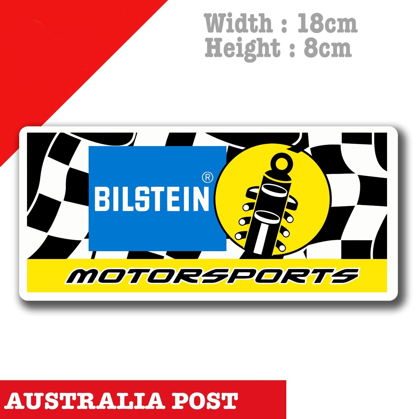 Bilstein Motorsports Spring Banner   Decal Sticker
