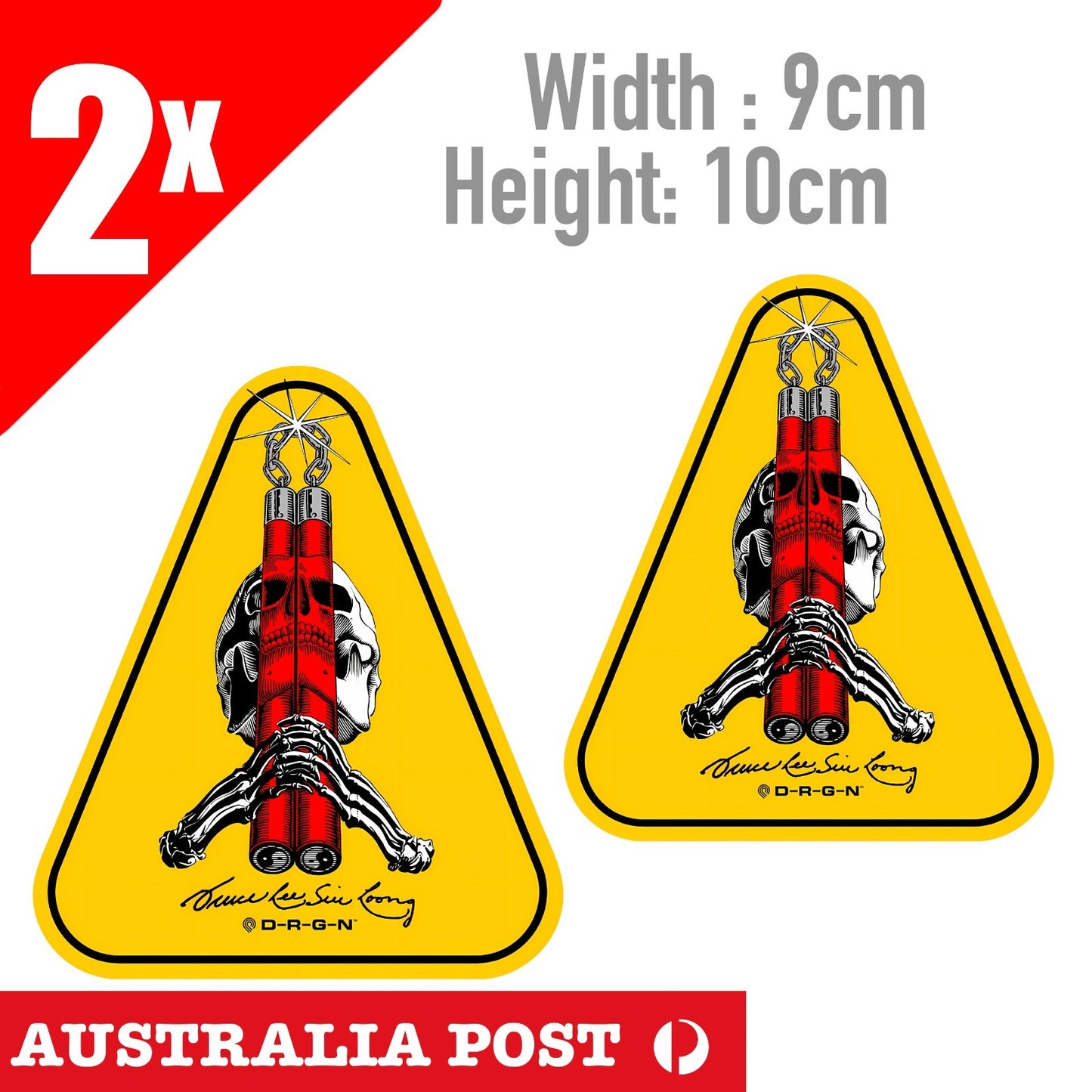 Powell Peralta Bruce Lee Collab Sticker