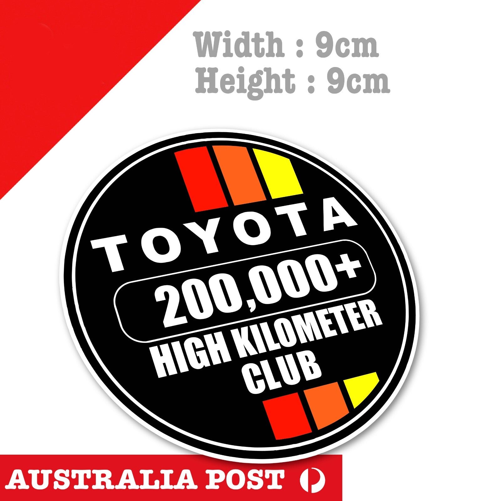 Toyota 200,000 High KILOMETER Club, High Kilometer , 4WD, 4X4, Off Road Sticker
