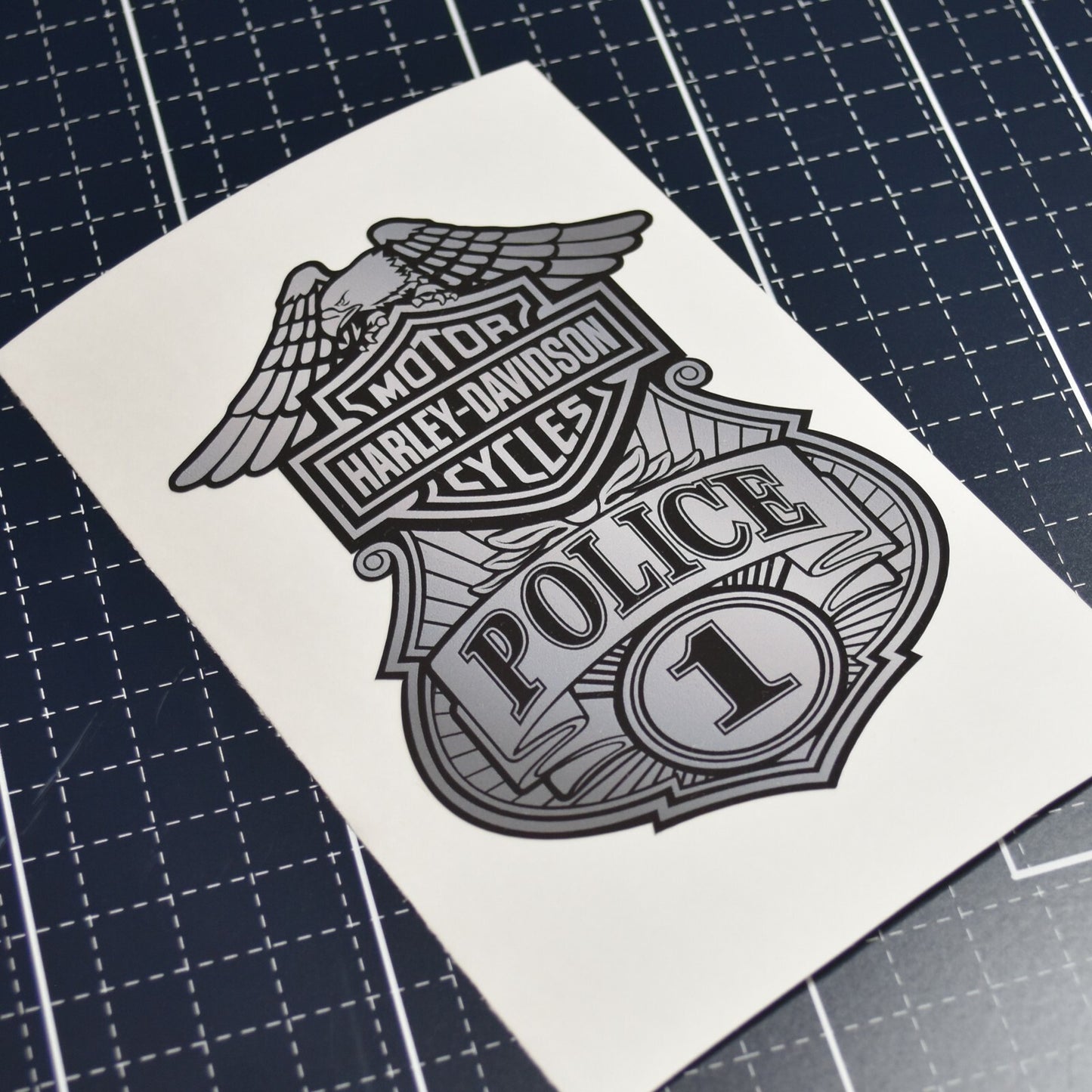 Harley Davidson Police  large Laptop , Car  Decal Sticker 