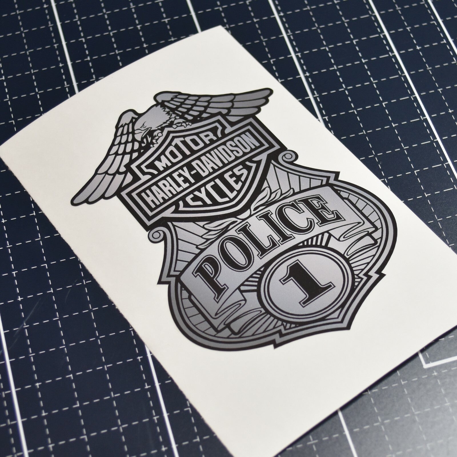 Harley Davidson Police  large Laptop , Car  Decal Sticker 