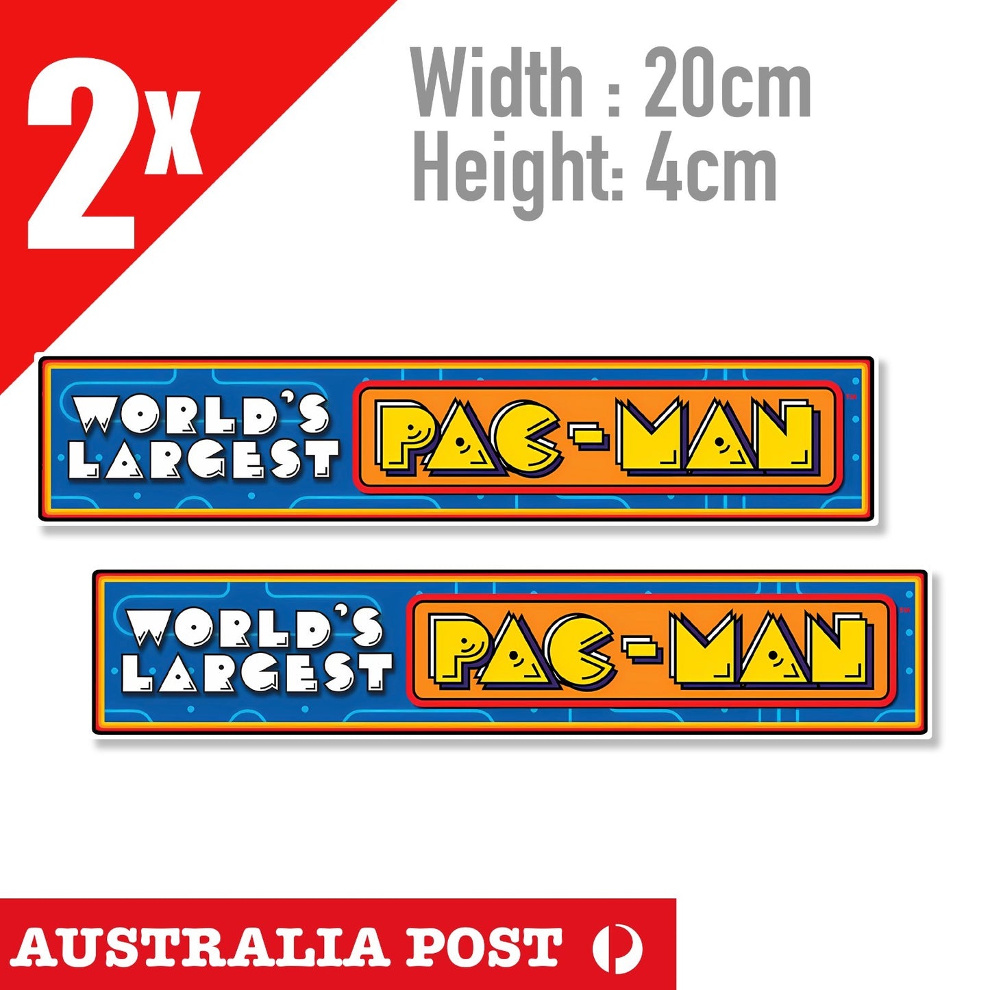 Pac-Man Arcade Vintage Game banner, game, Arcade, Sega Sticker