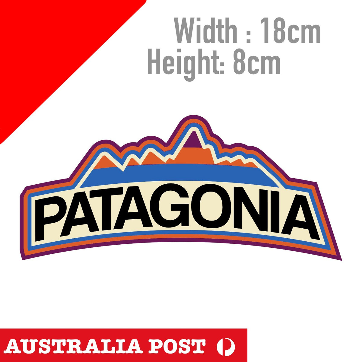 PATAGONIA Vintage Style Logo Sticker