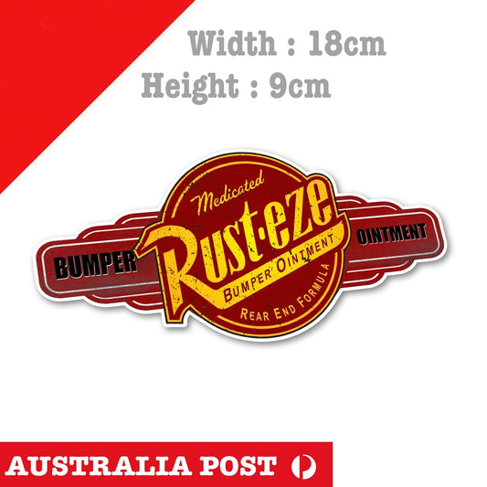 Rust-eze Bumper Ointment Disney Cars Logo , Disney Cars  Sticker