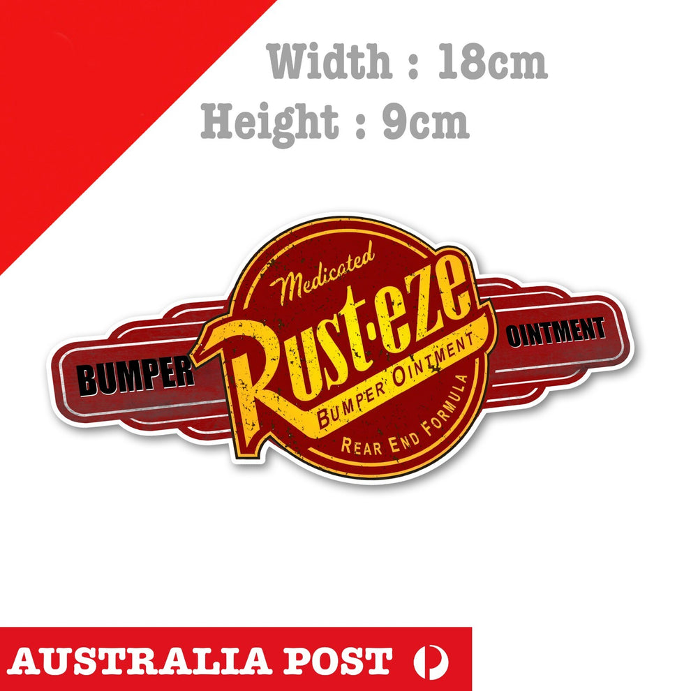 Rust-eze Bumper Ointment Disney Cars Logo , Disney Cars Sticker – Astro ...