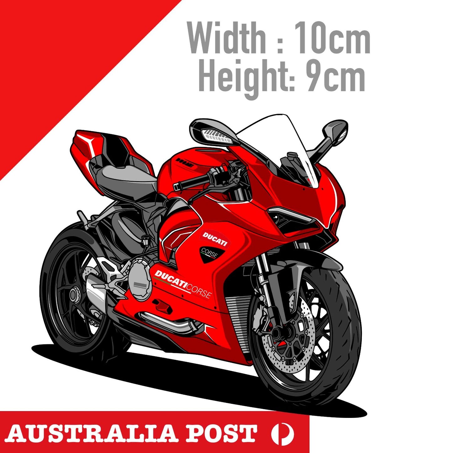 Ducati Panigale V2 Motorcycle Vinyl  Sticker