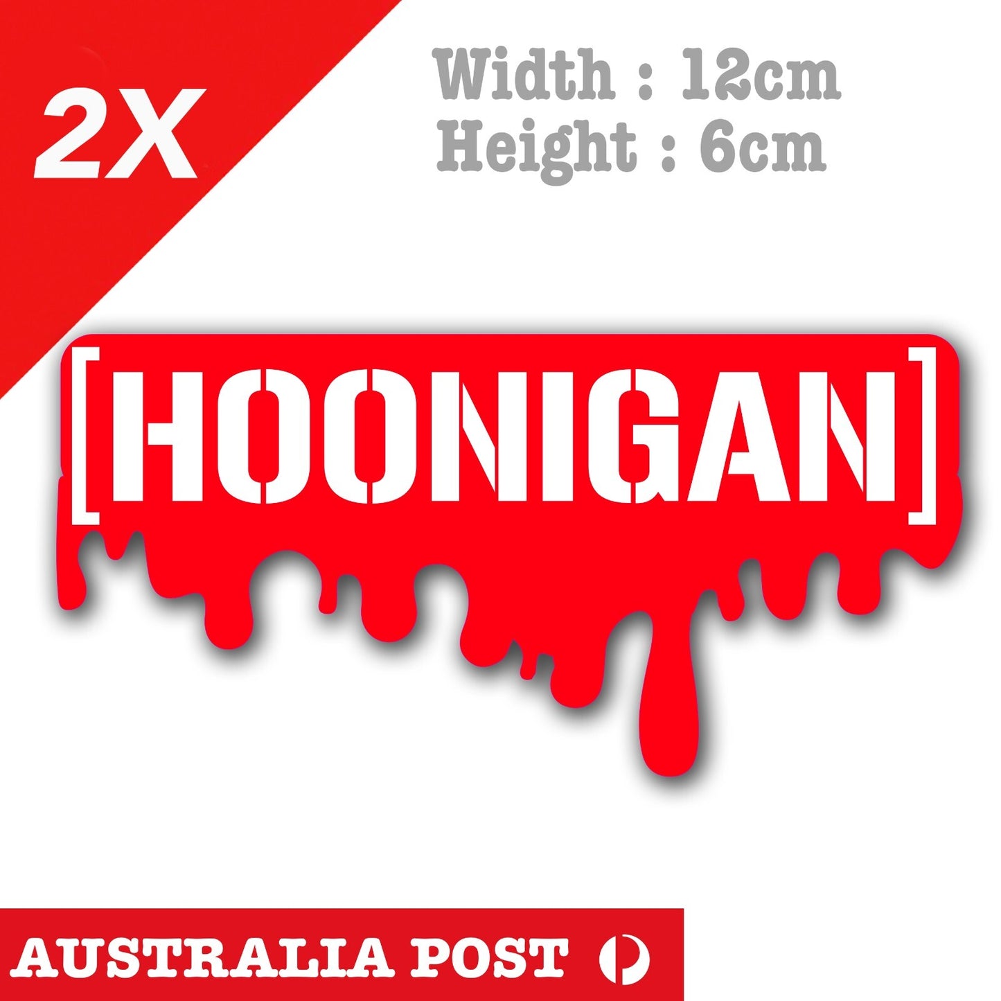 Hoonigan Logo banner JDM  Ken Block 43 Logo RIP Blood Decal Vinyl Sticker